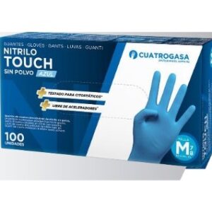 Luva Nitrilo Touch Azul 4,0 g (caixa 100 un.)