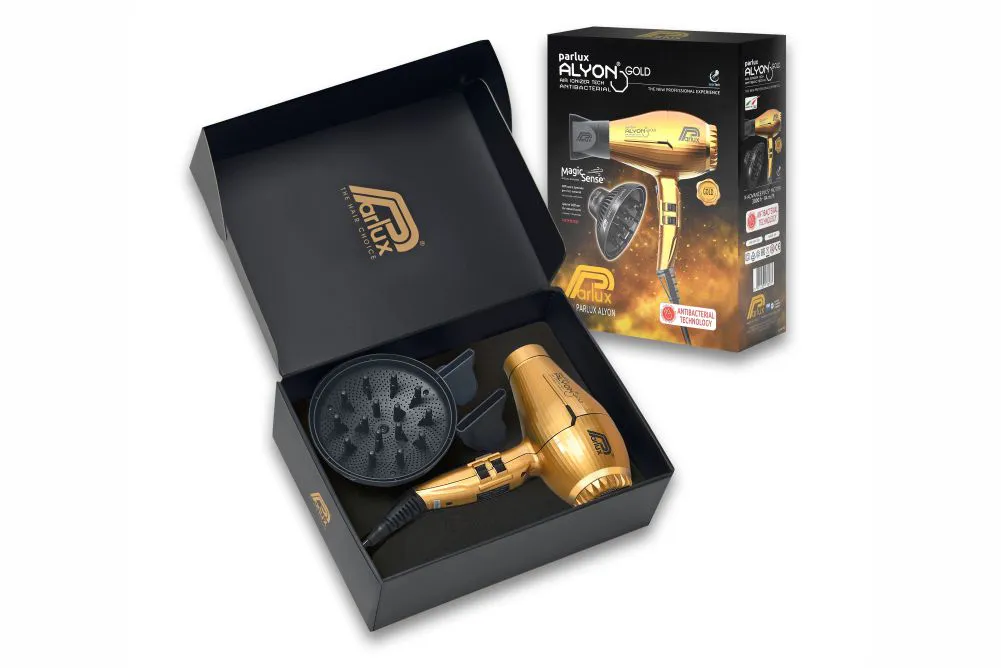 Secador  Parlux Alyon Gold Edition + Difusor Magic Sense Limited Edition Pack