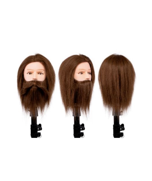 CABEÇA DE HOMEM C/BARBA CASTANHO CLARO 18 - Image 2